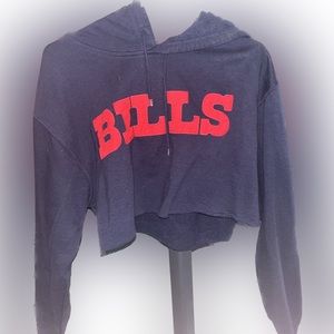 Cropped buffalo bills hoodie